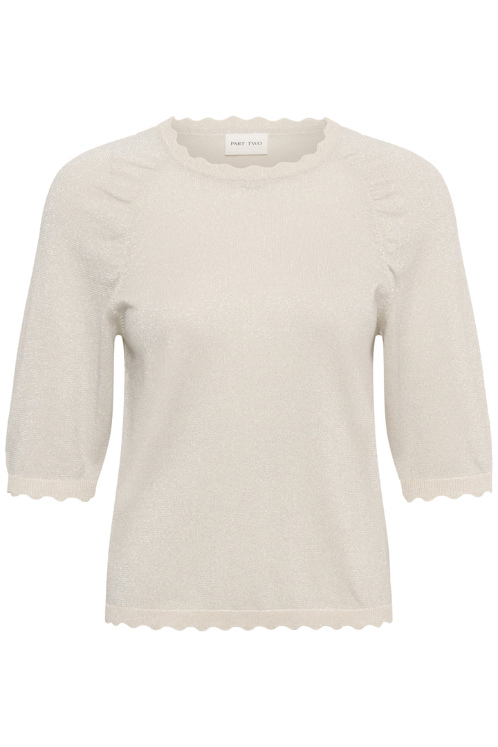 Dot Pullover - Whitecap Gray with Lurex