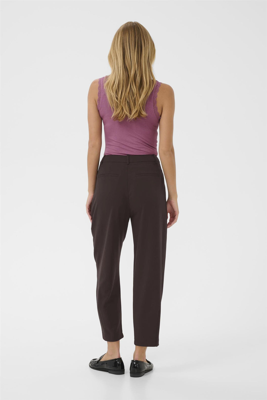 KAmerle 7/8 Pants Suiting  - Black Coffee