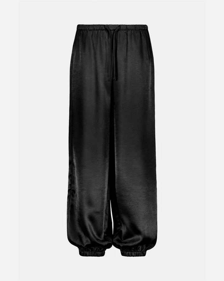 Skyler Heavy Satin Pant - Black