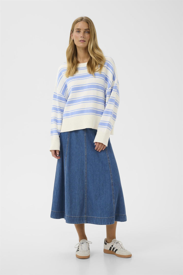 Serafine Pullover - Hydrangea Trio Stripe