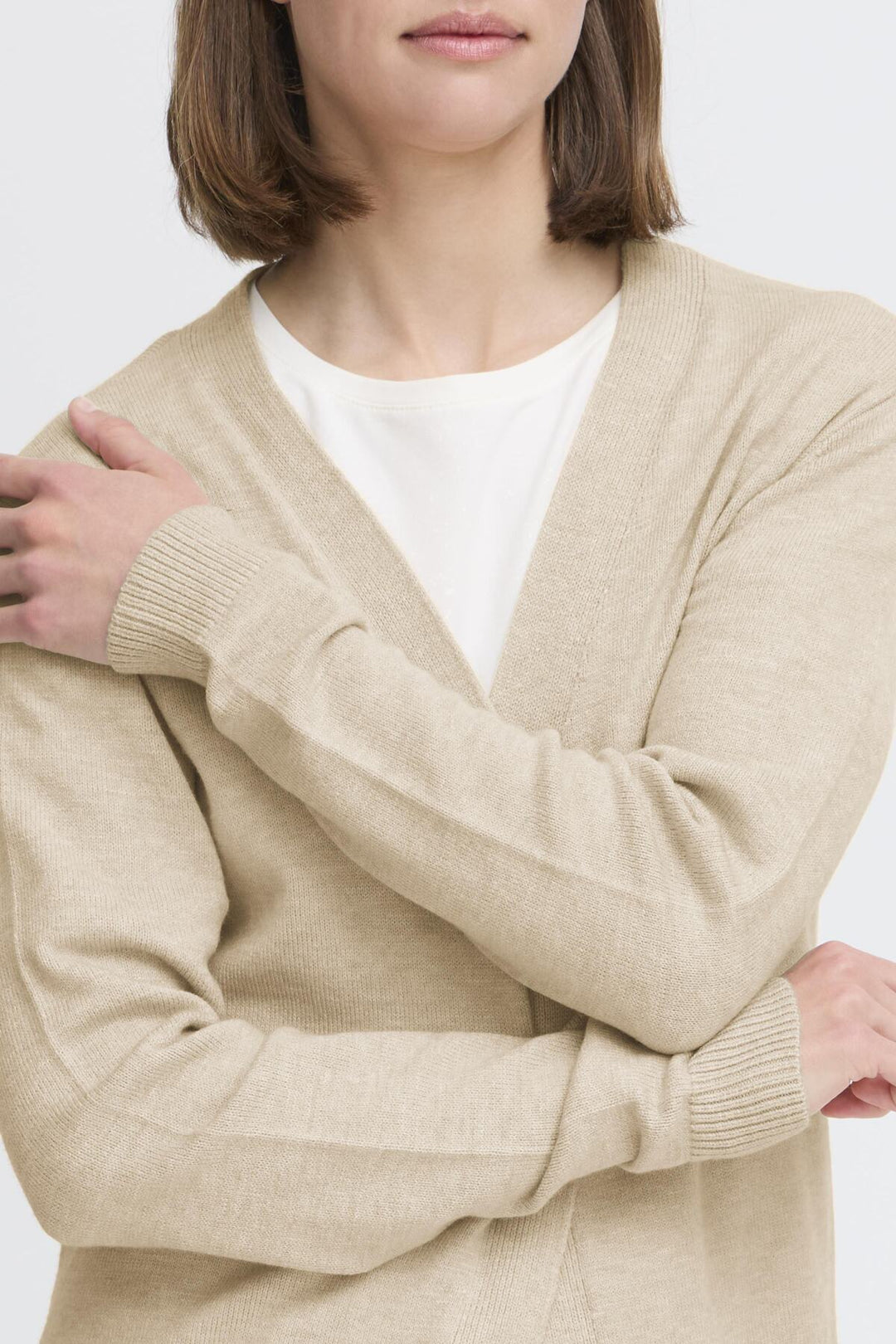 BYNONINA CARDIGAN - Cement Melange