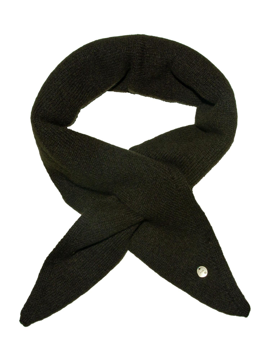 Skjerf m/Knyting Ull - Brun