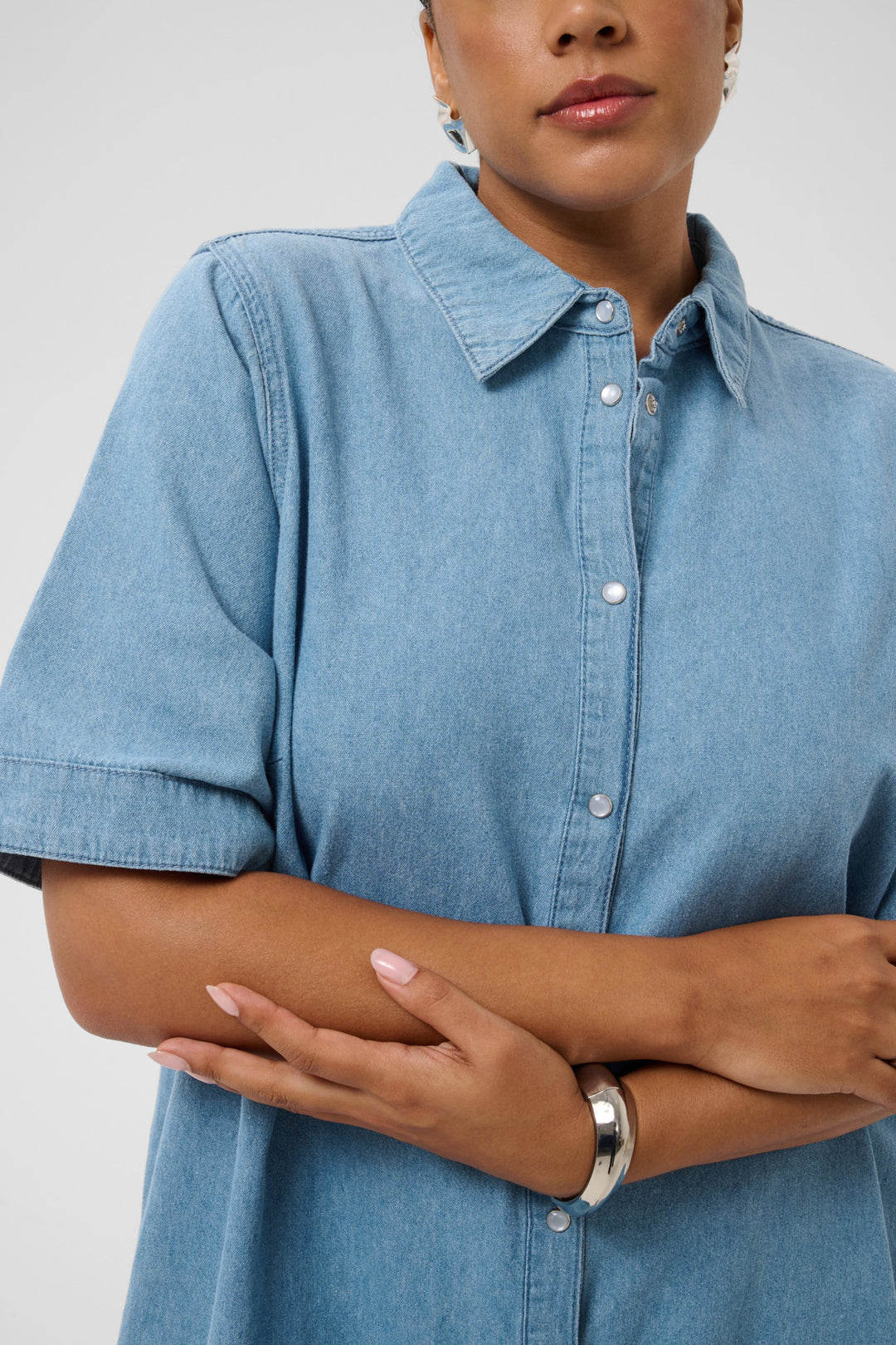 KCjada Dress - Medium Blue Chambray