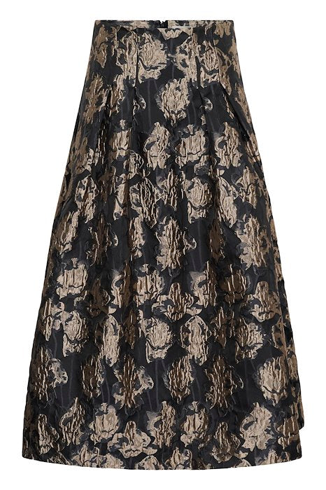 YANCIE SKIRT - FLOWER JACQUARD