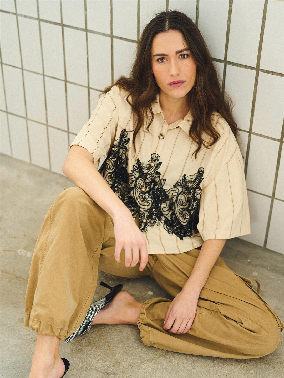 ZannaGO Shirt - Sand Stripes
