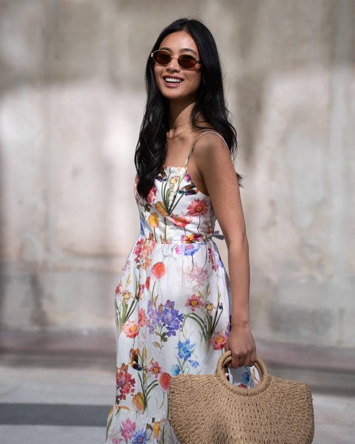 Brooklyn Fairy Midi Dress- Offwhite