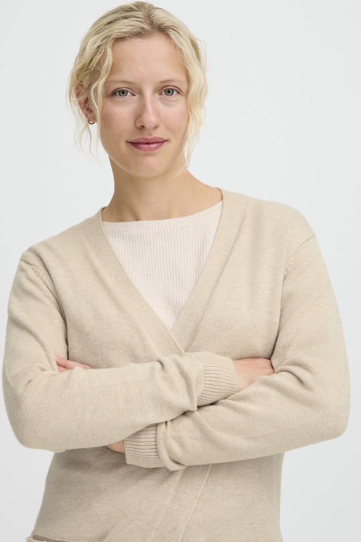 BYNONINA CARDIGAN - Cement Melange