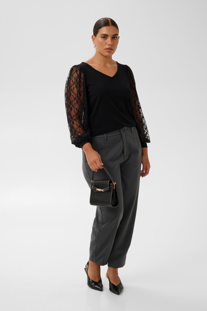 KCleona Lace Blouse - Black deep