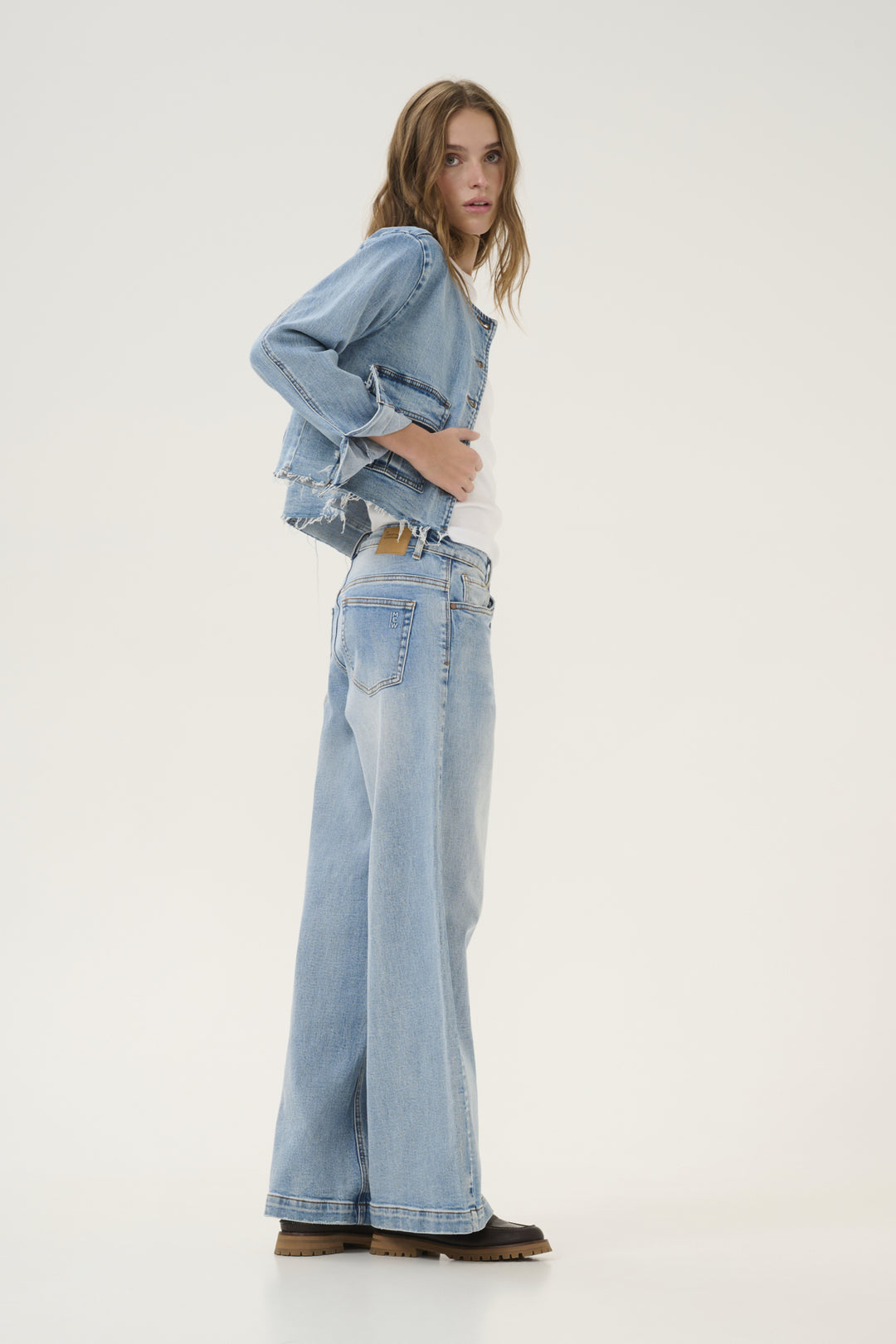 Dango 144 Short Jacket - Light Blue Retro Wash