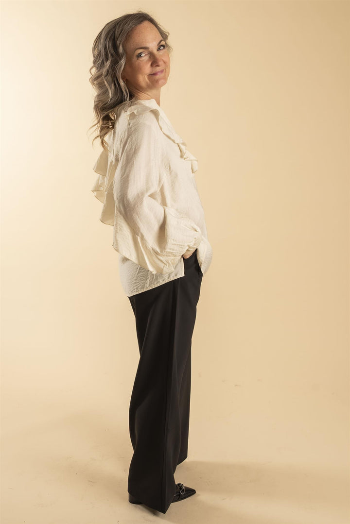 Stefani Blouse - Eggnog