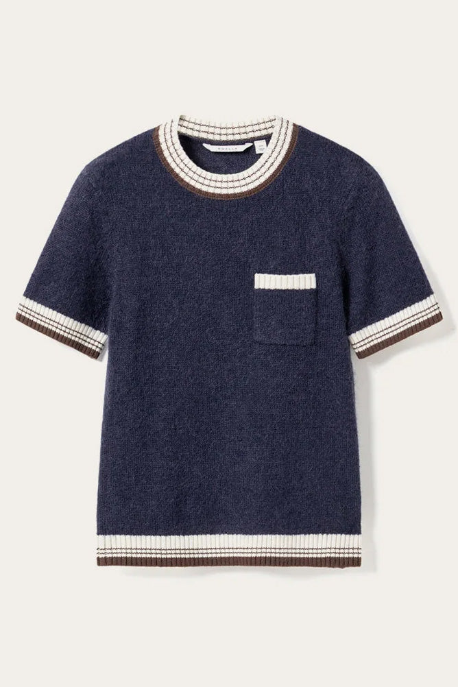 Marthy Knit - Navy Brown