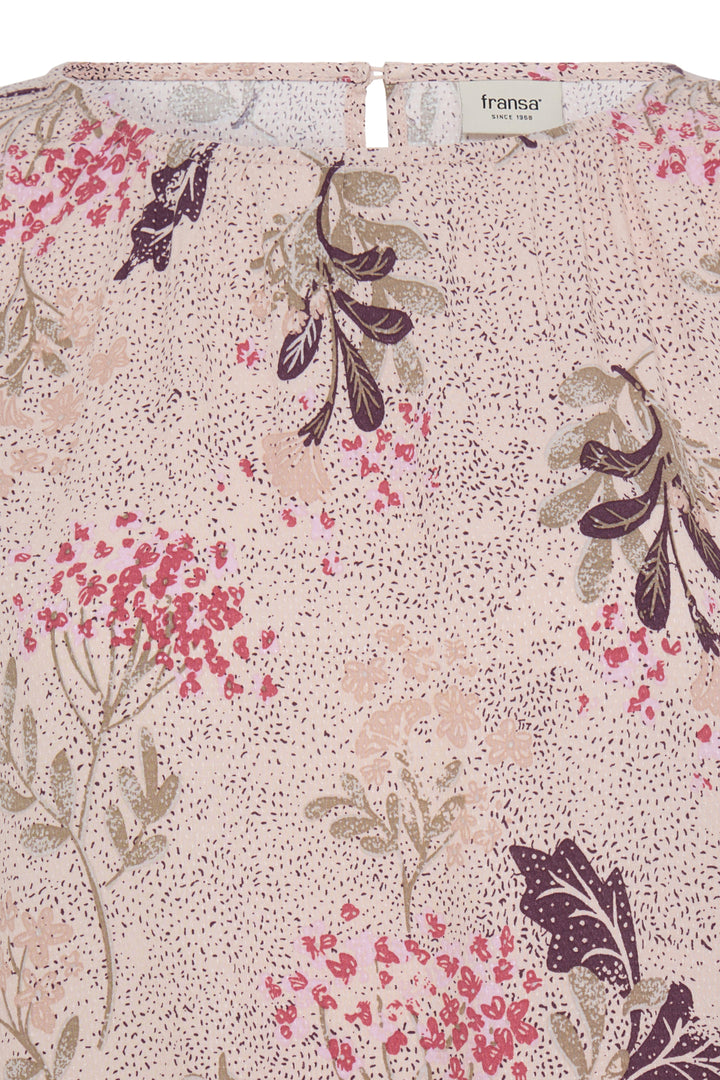 FRLALU Blouse 3 - SERENA FLORAL PUMICESTONE