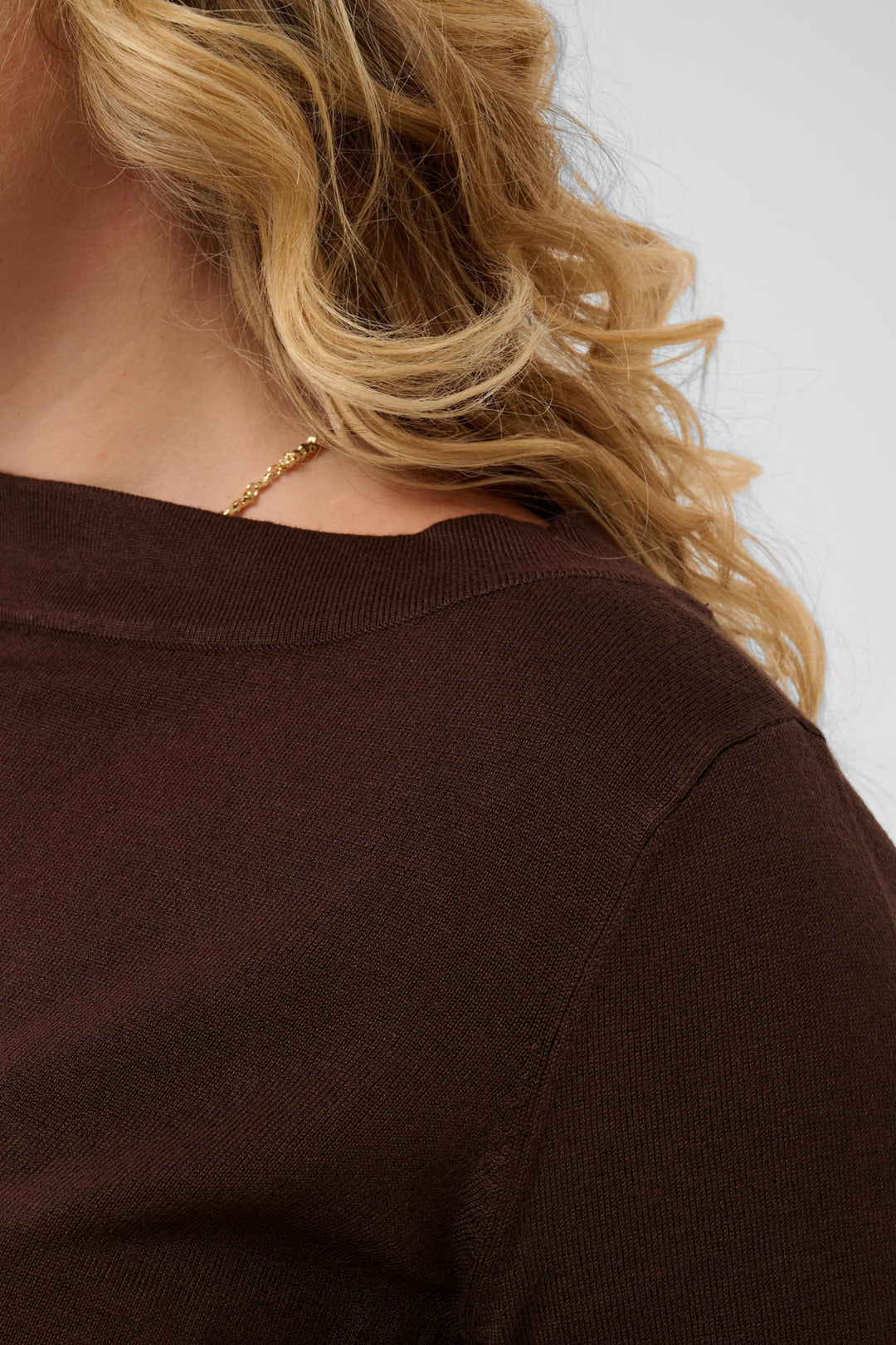 KClizzy Boatneck Pullover - Coffee Bean