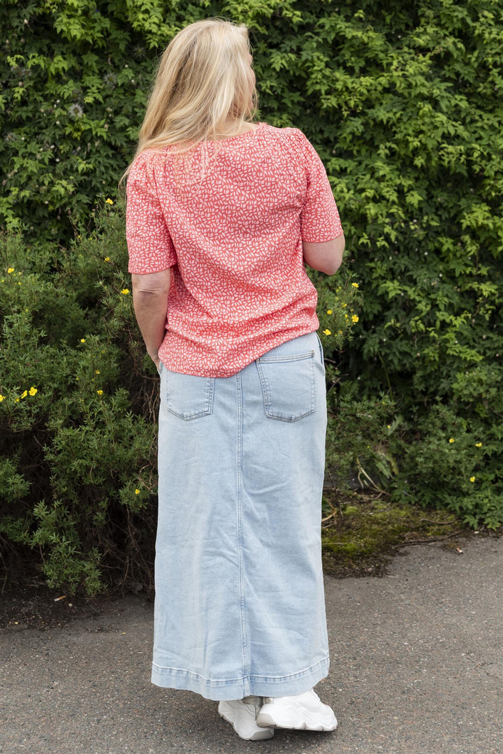 Caliah Maxi Skirt - Light Blue Denim