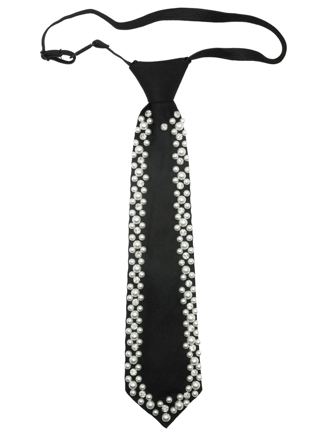 Dame slips m/ perle mønster - Black