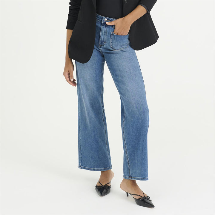 KAbrook HighWaist Reg Fit Jeans - Medium blue denim