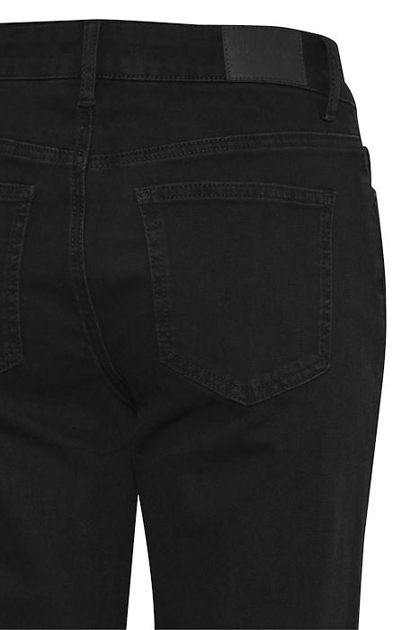 PZEMMA HighWaist Jeans Medium Straight Leg - Black Leg