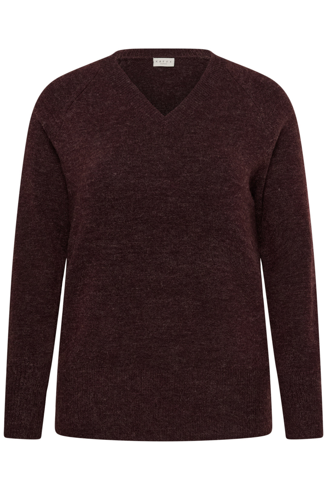 KCniela V-neck Pullover - Fudge Melange