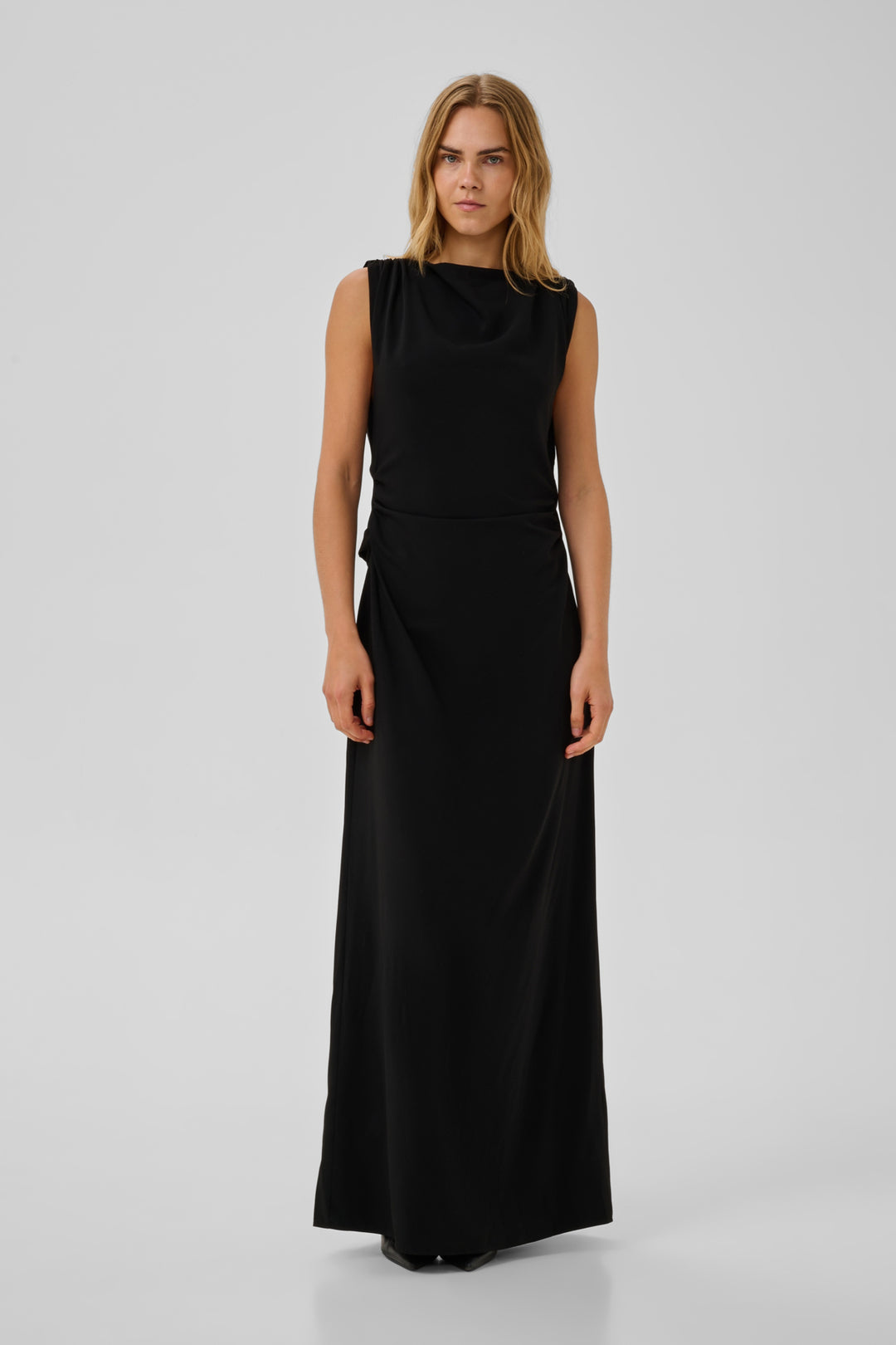 Mille Waterfall Dress - Black