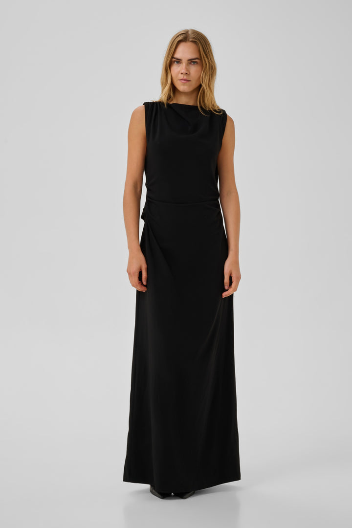 Mille Waterfall Dress - Black