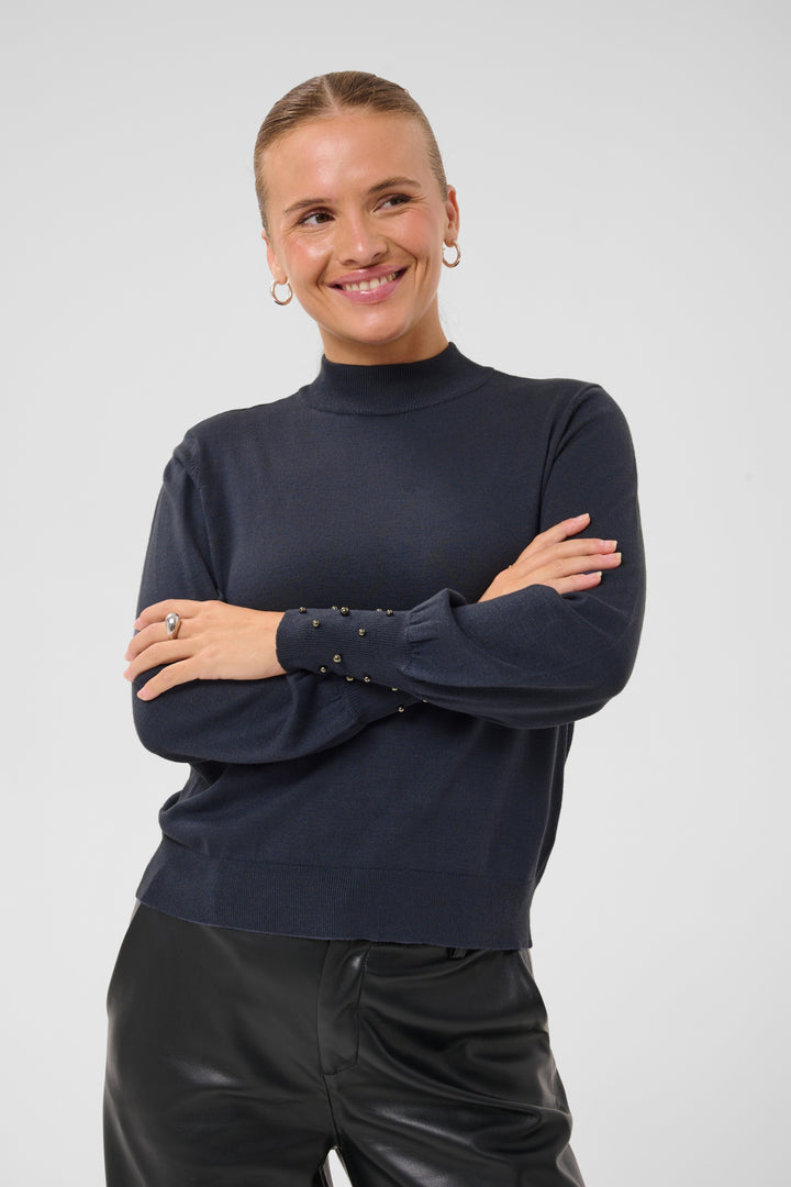 KAlizza Beaded Cuff Pullover - Graphite