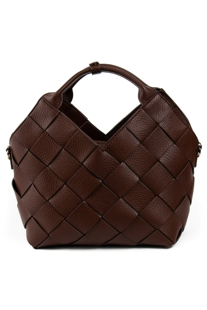 Mina Flettet Shopper - brun