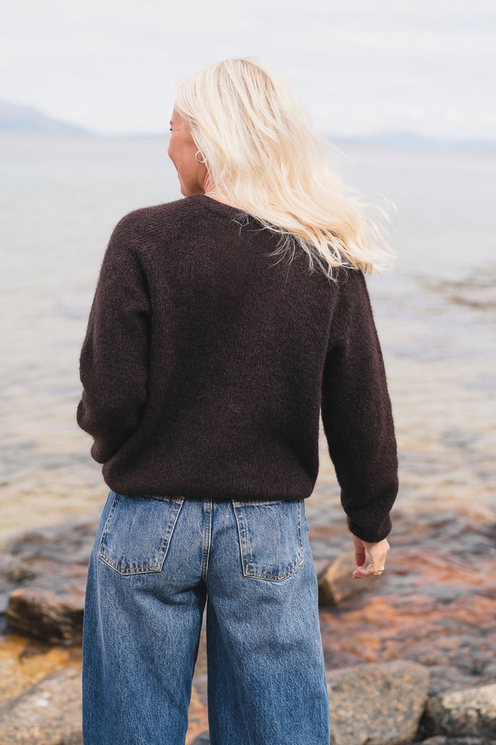 Amalie Cardigan - Black Coffee