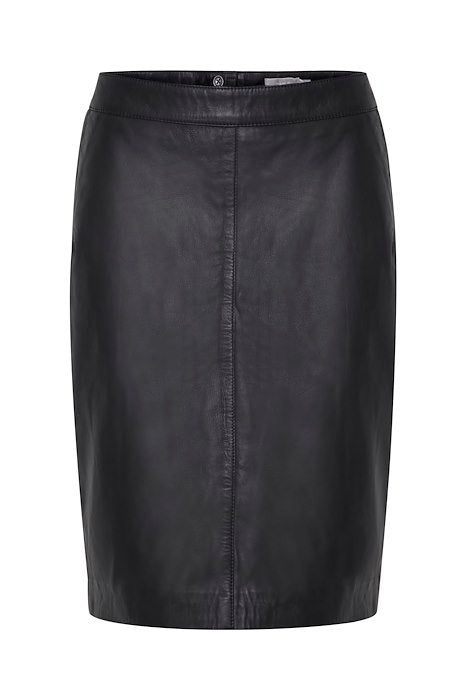 FRNELEATHER 1 SKIRT LUXE - Black