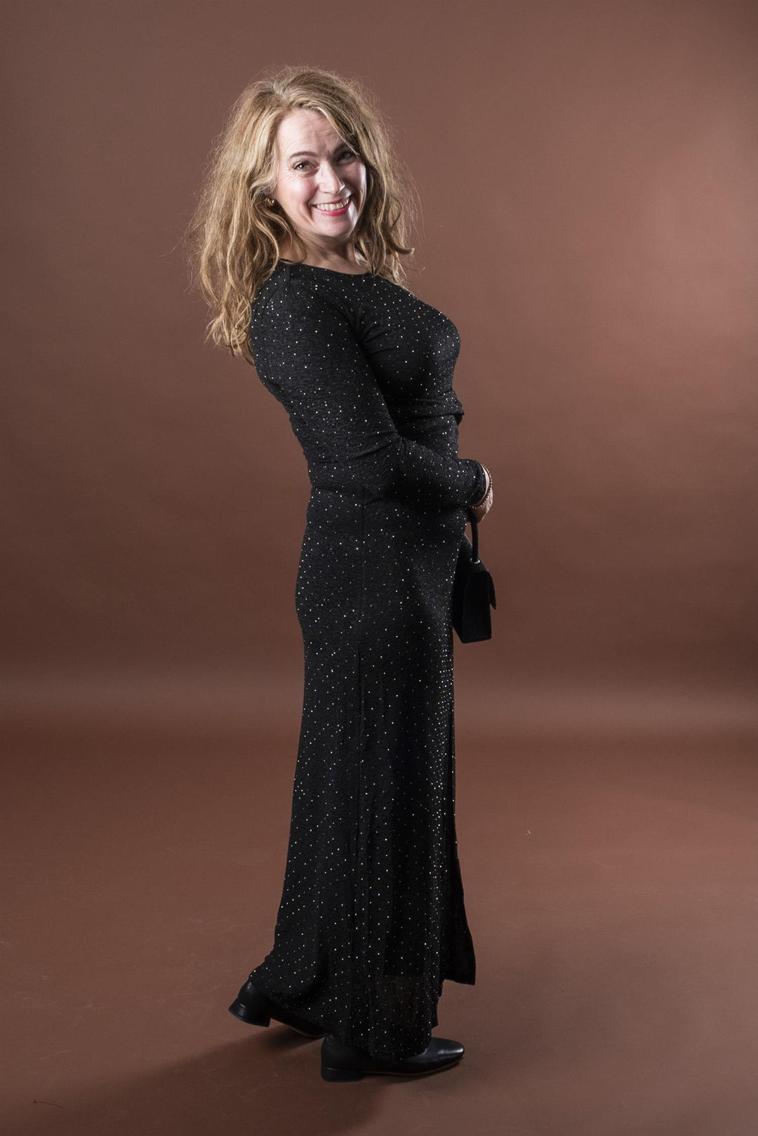 Alis Stone Maxi Dress - Black
