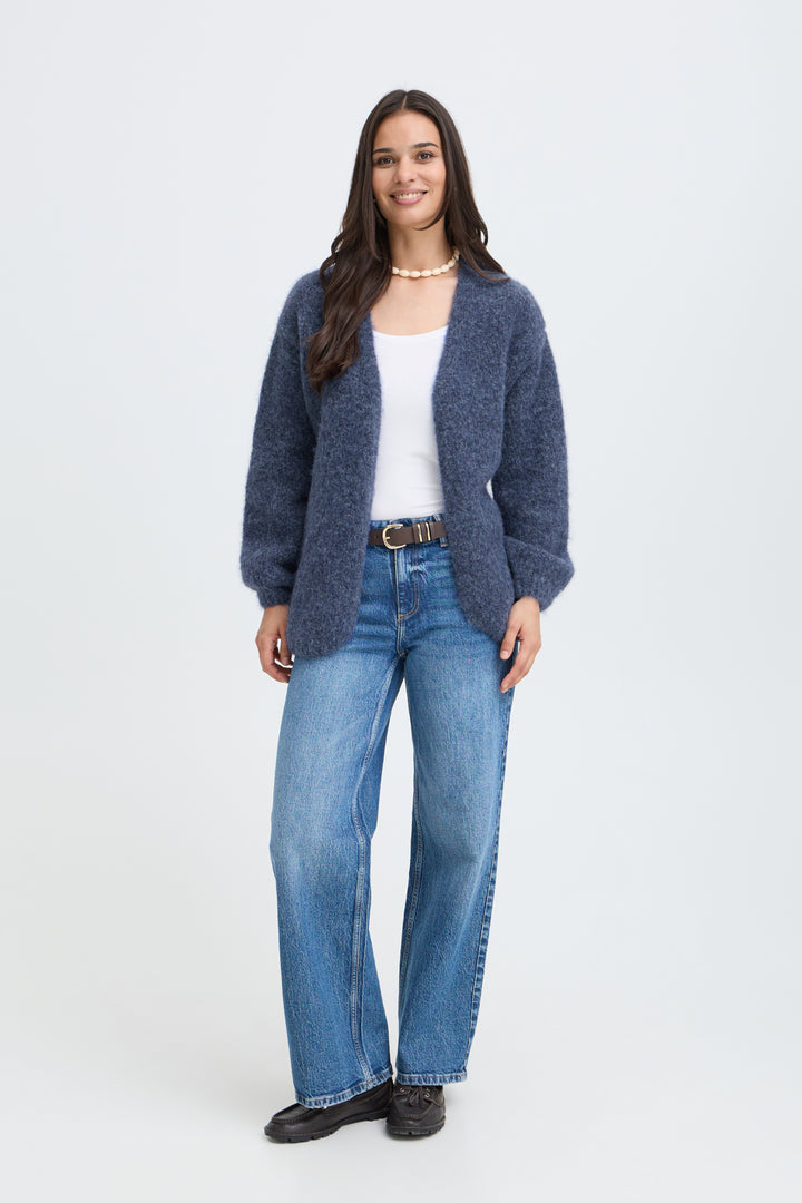BYNYLA CARDIGAN - Blue Horizon Melange