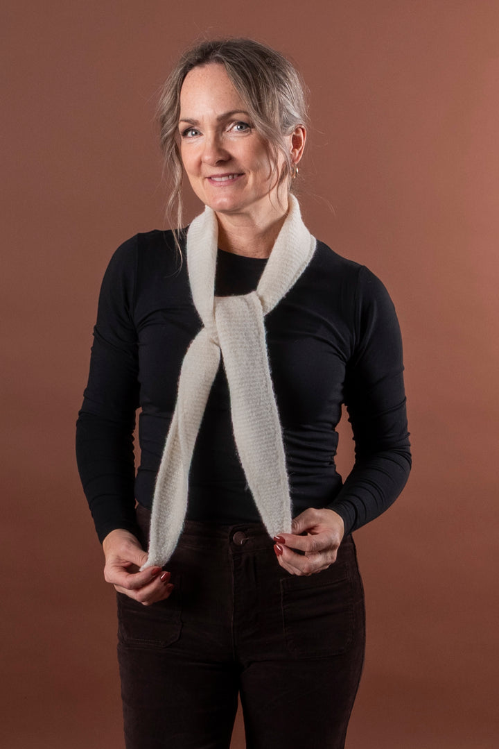 BYVILKO NARROW SCARF - Birch Melange