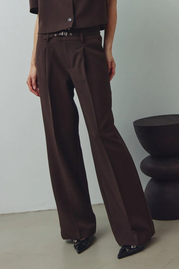 Darryl HighWaist Pant - Chocolate