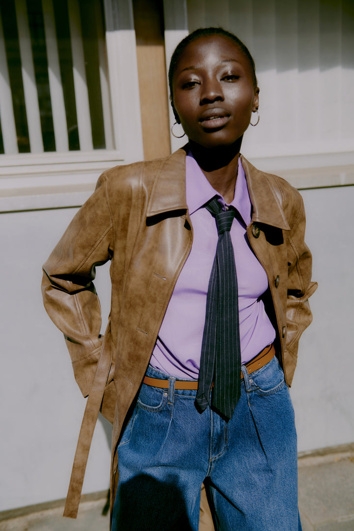 BYWESSY REVERSIBLE BELT - METEORITE/BROWN REVERSIBLE