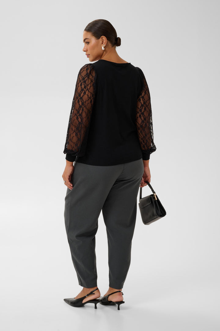 KCleona Lace Blouse - Black deep