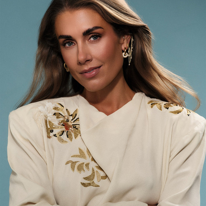 Shooting Star Earring by Tone Damli - Gold/Crystal