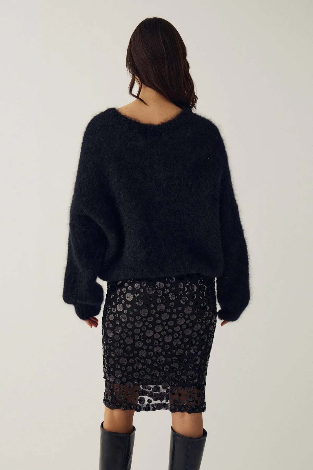 Laia Knit Pullover - Black