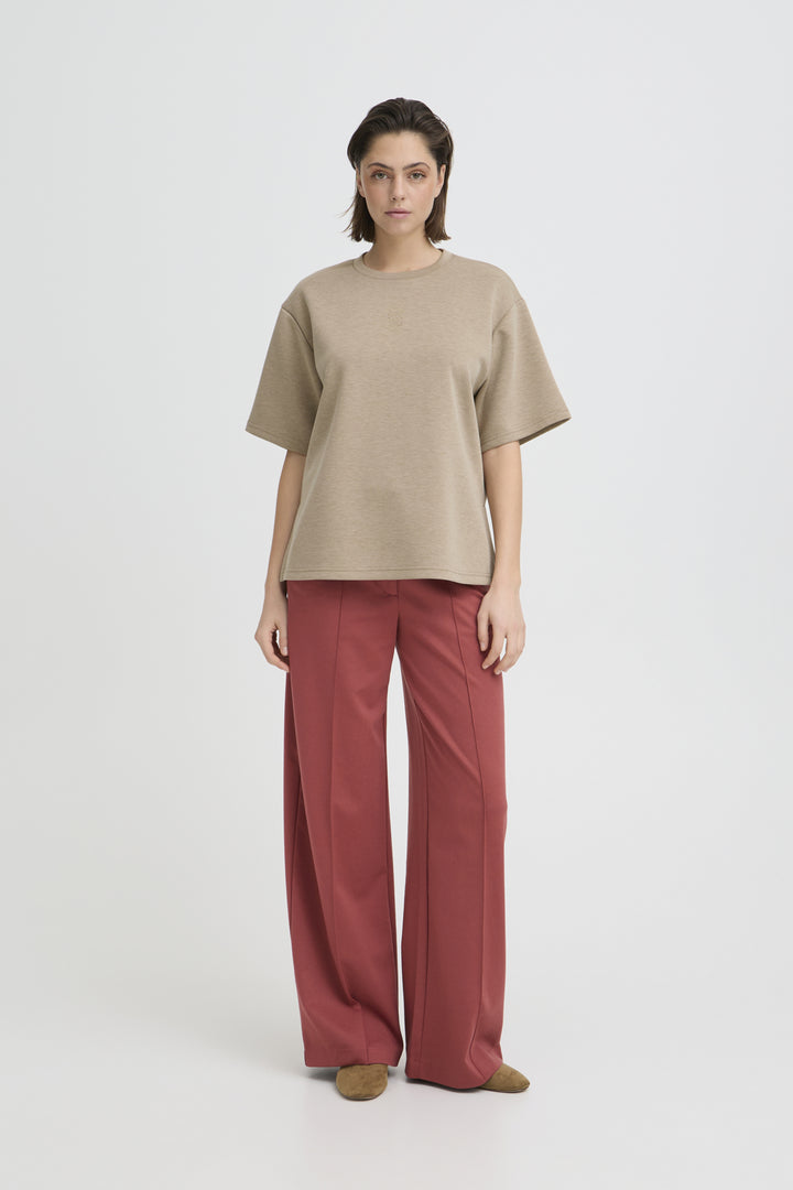 IHCOZY Short Sleeve - Sepia Tint Melange
