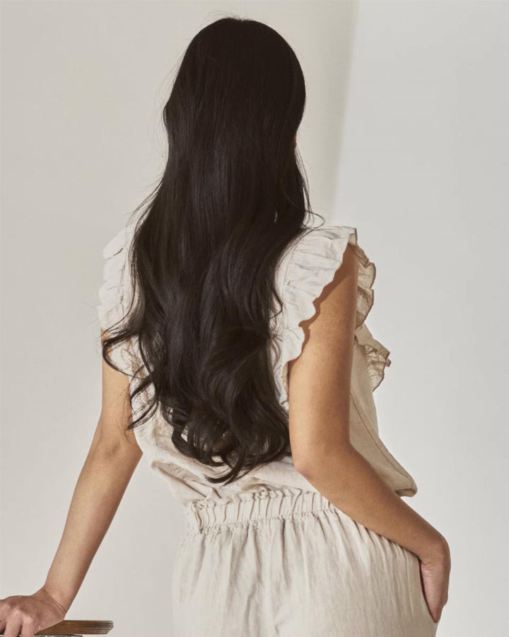 Maika Linen Top - Sand
