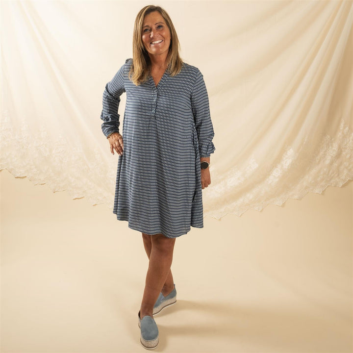 BYJOSA TUNIC DRESS - Smoke Blue Mix