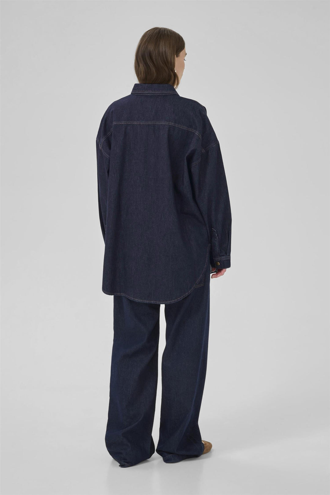 Malo 143 Shirt - Dark Blue Un-Wash