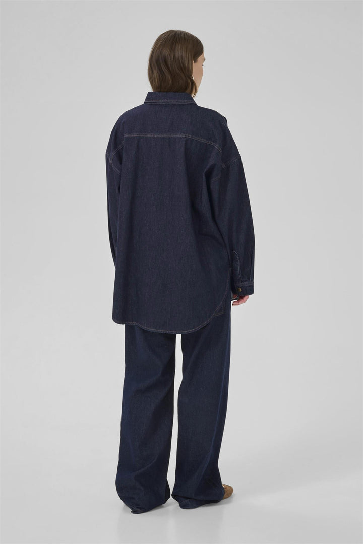 Malo 143 Shirt - Dark Blue Un-Wash