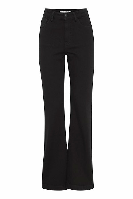 PZBECCA Ultra High Waist Bootcut Leg - Black Denim