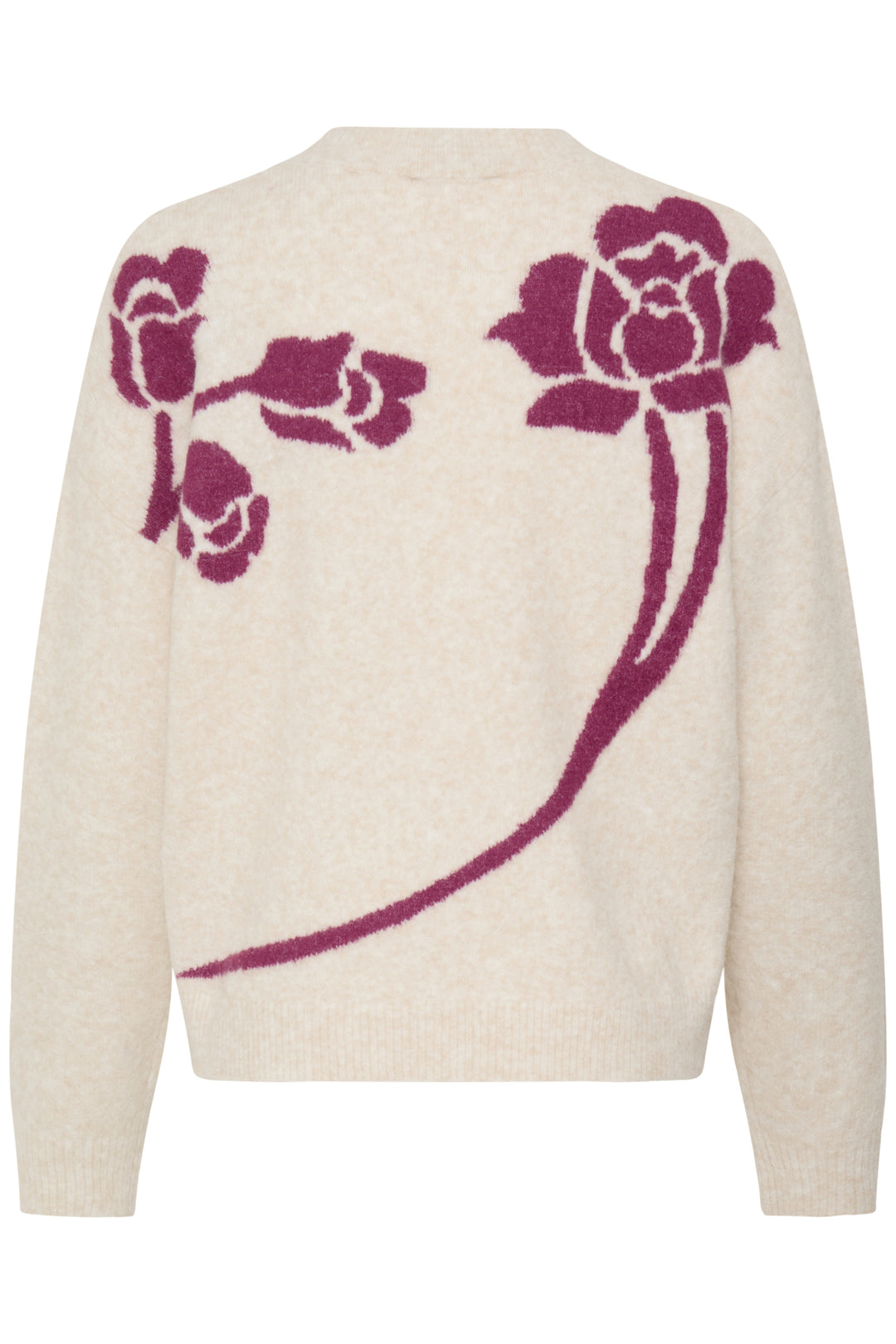 BYomea Flower Jumper 4 - BIRCH/PINK ROSE
