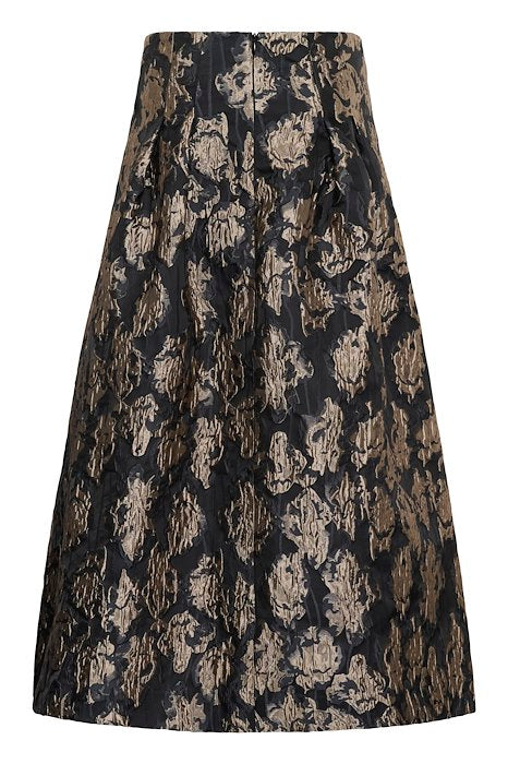 YANCIE SKIRT - FLOWER JACQUARD