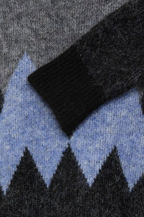 PZESTEL PULLOVER - GREY MELANGE &amp; BLUE