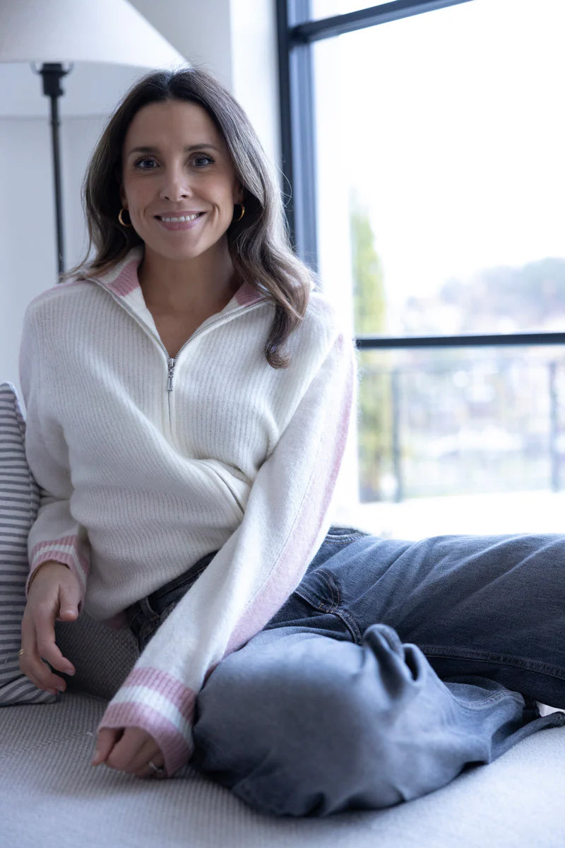 Lyra Knitted Pullover - Rose