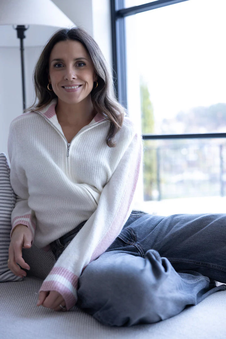 Lyra Knitted Pullover - Rose