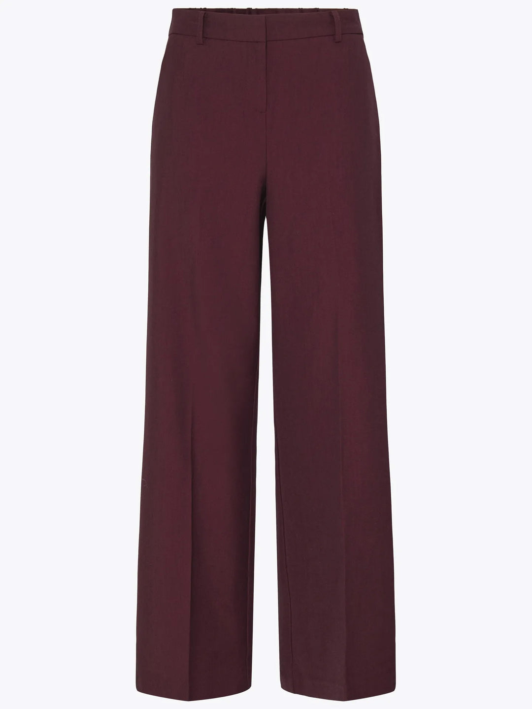 BYDANTA WIDE LEG PANT 2 CROP - Fig Melange