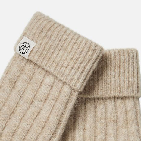Hope Icon Mittens - Oatmeal Melange