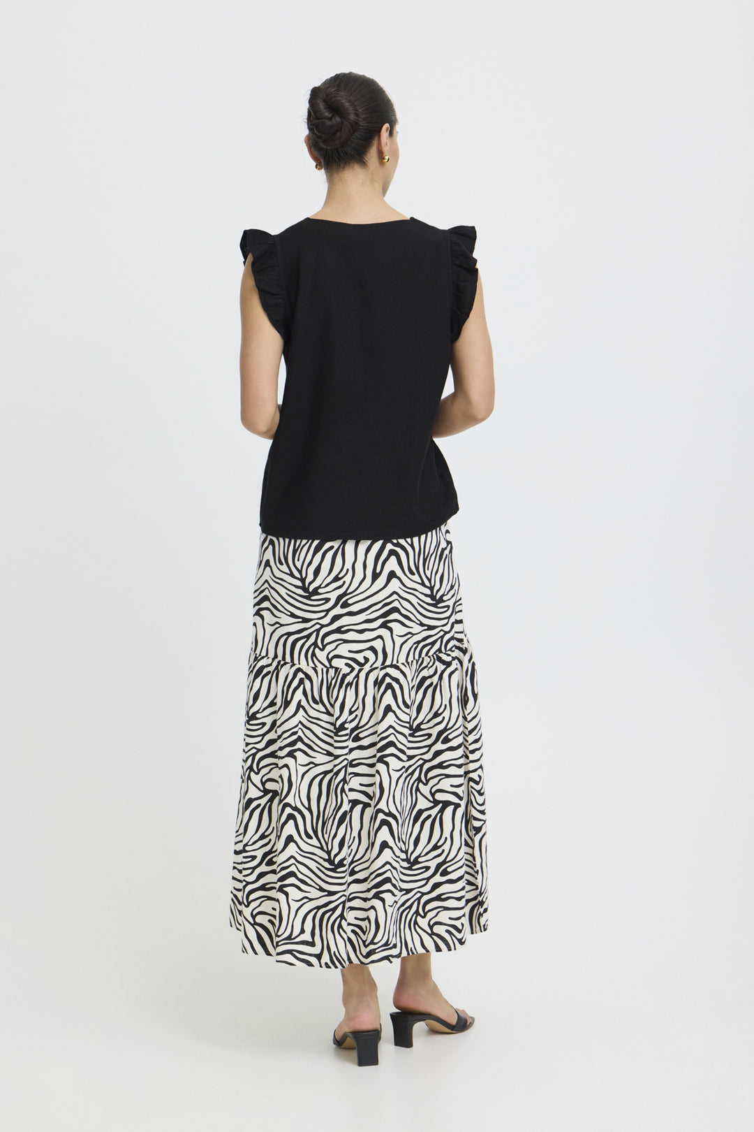 BYFALAKKA RUFFLE SHIRT - Meteorite